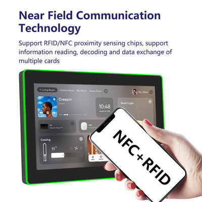 15.6 นิ้ว RK3566 NFC POE พาวเวอร์ แท็บเล็ต คอมพิวเตอร์ติดผนัง การประชุม แอนดรอยด์ แท็บเล็ตด้วยไฟ LED