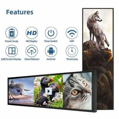 เครื่องโฆษณาติดผนังแบบ LCD แบบสตาร์ 21 นิ้ว สําหรับความต้องการโฆษณาที่ทันสมัย