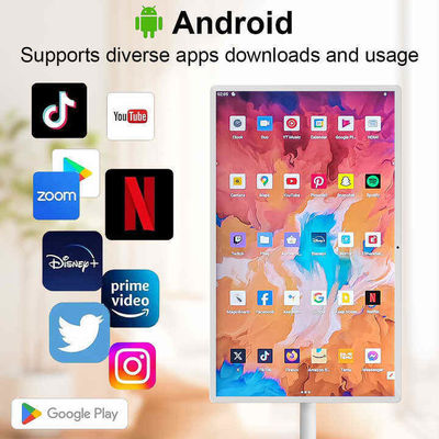 ทีวี 24 นิ้ว Stand By Me TV ในห้อง Android 12 โฆษณา ใบป้ายดิจิตอล โทรศัพท์มือถือ ชั้นยืน Smart TV