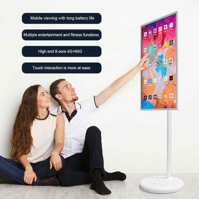 ทีวี 24 นิ้ว Stand By Me TV ในห้อง Android 12 โฆษณา ใบป้ายดิจิตอล โทรศัพท์มือถือ ชั้นยืน Smart TV