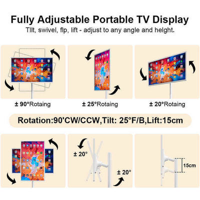 ทีวี 24 นิ้ว Stand By Me TV ในห้อง Android 12 โฆษณา ใบป้ายดิจิตอล โทรศัพท์มือถือ ชั้นยืน Smart TV
