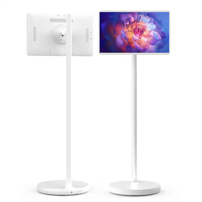 24 นิ้ว RK3566 NFC Stand By Me TV ภายใน Android 12 โฆษณา หลักสัญลักษณ์ พกพา ชั้นยืน Smart TV