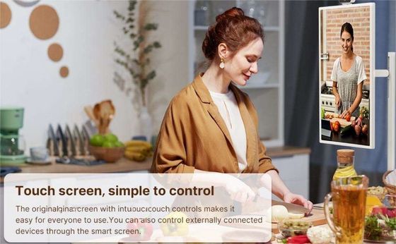พกพาภายใน 24 นิ้ว Android ขับเคลื่อน Smart Stand By Me ชั้นยืน Smart TV