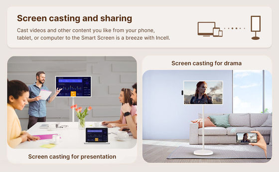 21" Android 12 System Stand By Me TV เครื่องถ่ายทอดสมาชิกจอสัมผัส