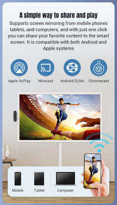 เครื่องถ่ายทอดสดหลายฟังก์ชัน All-in-one เครื่อง 32 นิ้ว Stand By Me TV พร้อมกล้อง