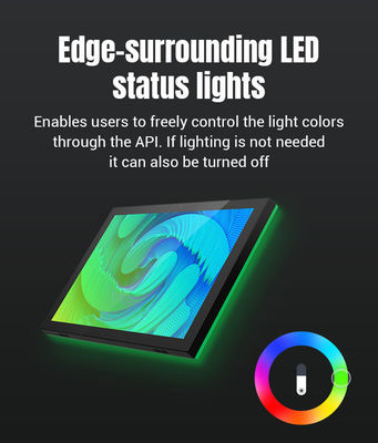10แท็บเล็ตการควบคุมบ้านที่ติดผนังขนาด.1 นิ้ว ล้อมแสง LED เพื่อความสบายใจสูงสุด