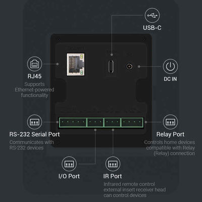 แท็บเล็ตสมาร์ทโฮมขนาด 10.1 นิ้ว พร้อม CPU RK3566 และแถบไฟ LED สี่ด้าน - หน้าจอควบคุม Android ติดผนัง