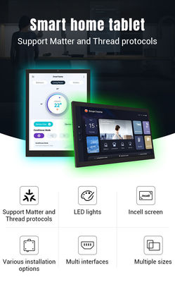 9.7 นิ้ว แอนดรอยด์ 13 อัตโนมัติ แท็บเล็ต All-in-one RK3566 Smart Home Control Screen