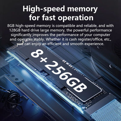 เครื่อง POS CPU N5095 ขนาด 17 นิ้ว ดีไซน์ใหม่ RAM 8+256GB หน่วยความจำขนาดใหญ่ Win10 เครื่องบันทึกเงินสด POS สำหรับร้านค้าปลีก