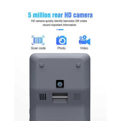 เครื่อง POS แบบพกพาขนาด 5.5 นิ้ว NFC อัจฉริยะ เครื่องปลายทางอัจฉริยะแบบพกพาพร้อมเครื่องพิมพ์กล้อง