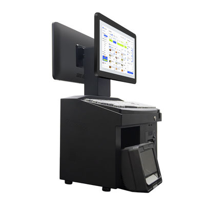 14 นิ้ว Dual Touch Screen Win7 Pos เครื่องจองเงิน i3 Cpu 4+64GB เครื่องจอง POS Desktop พร้อมเครื่องพิมพ์ คีย์บอร์ด สแกนเนอร์