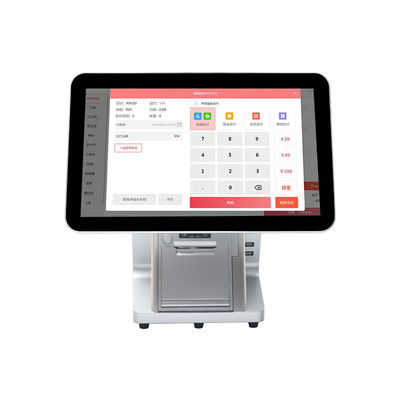 Win7/10 Android รองรับ 15.6 นิ้ว ดับเบิลสกรีน POS System Monitor ทนทาน IPS ทัชมอนิเตอร์ สําหรับร้านอาหารซูเปอร์มาร์เก็ต