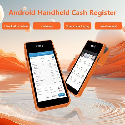 5.45 นิ้ว Android Systems มือถือ Pos Machine มือถือ Smart Cashier เทอร์มินอลที่มีประเภทการออกเครื่องพิมพ์ โมโนครอมและ Wifi