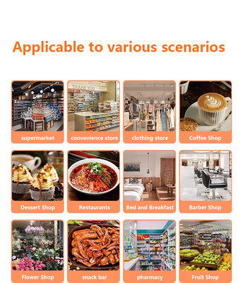 5.45 นิ้ว Android Systems มือถือ Pos Machine มือถือ Smart Cashier เทอร์มินอลที่มีประเภทการออกเครื่องพิมพ์ โมโนครอมและ Wifi