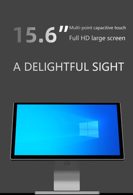 หน่วยความจำ DDR3 4GB หน้าจอ 15.6 นิ้ว เครื่อง POS สำหรับร้านอาหาร ระบบ POS แบบสัมผัส All-in-One เครื่อง POS Windows