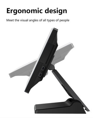 เครื่อง POS หน้าจอสัมผัสขนาด 15.1/15.6 นิ้ว สำหรับร้านค้าปลีกและร้านอาหาร รองรับการชำระเงิน NFC เครื่องบันทึกเงินสด