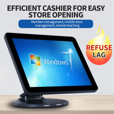 ร้านอาหารสั่งเครื่องพิมพ์ความร้อน ด้วยความละเอียด Win/Android POS Cash Register 13.3/15.6 นิ้ว 1366*768 ความละเอียด