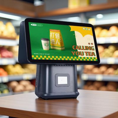 เครื่อง POS สำหรับร้านค้า หน้าจอ 15.6 นิ้ว Android POS Terminal พร้อมเครื่องสแกนและเครื่องพิมพ์ RAM 4GB DDR4 ความจุฮาร์ดดิสก์ 64GB