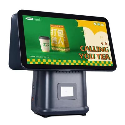 เครื่องคิดเงินร้านอาหารสำหรับร้านค้าปลีก หน้าจอคู่ขนาด 15.6 นิ้ว พร้อมระบบปฏิบัติการ Win และ Android POS