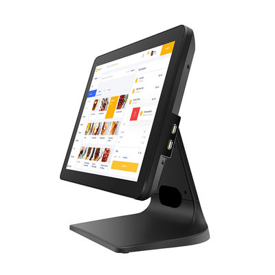 เครื่องบันทึกเงินสด POS หน้าจอสัมผัส Win10 ขนาด 15.6" 8+256GB หน่วยความจำขนาดใหญ่ เครื่อง POS พร้อมหน้าจอแสดงผลลูกค้า 1080P