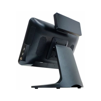 เครื่องบันทึกเงินสด POS หน้าจอสัมผัส Windows10 ขนาด 15.6" 8+256GB หน่วยความจำขนาดใหญ่ เครื่อง POS พร้อมหน้าจอแสดงผลลูกค้า 1080P