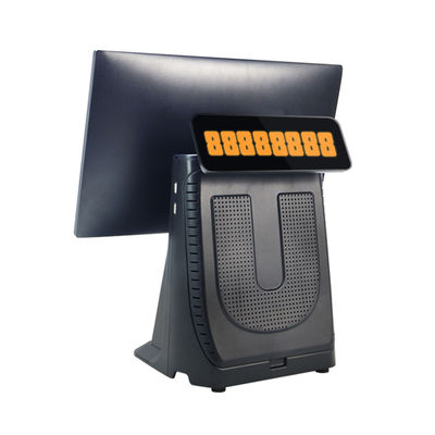 เครื่อง POS หน้าจอสัมผัสขนาด 15.6 นิ้ว ประสิทธิภาพสูง พร้อมโปรเซสเซอร์ I3 All In One สำหรับร้านค้าปลีกซุปเปอร์มาร์เก็ต พร้อมจอแสดงผลลูกค้า