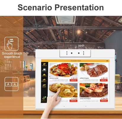 แท็บเล็ตพีซี Android รูปตัว L ขนาด 10.1 นิ้ว พร้อม WiFi NFC หน้าจอสัมผัส Quad Core สำหรับสำนักงานอัจฉริยะ ตู้บริการตนเองเพื่อธุรกิจ
