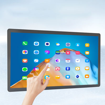 จอแสดงผลเชิงพาณิชย์แบบติดผนังขนาด 32 นิ้ว ป้ายดิจิทัลโฆษณา แท็บเล็ตพีซี Android NFC POE หน้าจอสัมผัส ตู้บริการธุรกิจ