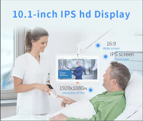 วอล์ดมอนท์ 13.3 นิ้ว บริการแพทย์ แอนดรอยด์ แท็บเล็ต PC หน้าจอสัมผัส wifi 4G POE NFC โทรฟังก์ชันสําหรับคลินิกโรงพยาบาล