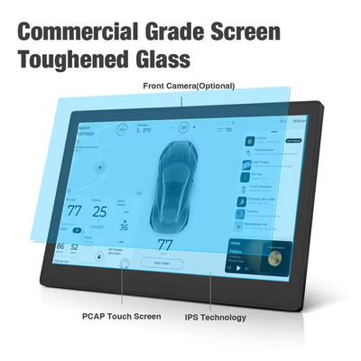 23ผนังวิดีโอ LCD ขนาด.6 นิ้ว จิติป้ายโฆษณาจอ Rockchip quad core POE พลังงาน NFC 4GB 32GB หน้าจอสัมผัสสําหรับร้านค้าปลีก