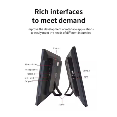 23ผนังวิดีโอ LCD ขนาด.6 นิ้ว จิติป้ายโฆษณาจอ Rockchip quad core POE พลังงาน NFC 4GB 32GB หน้าจอสัมผัสสําหรับร้านค้าปลีก