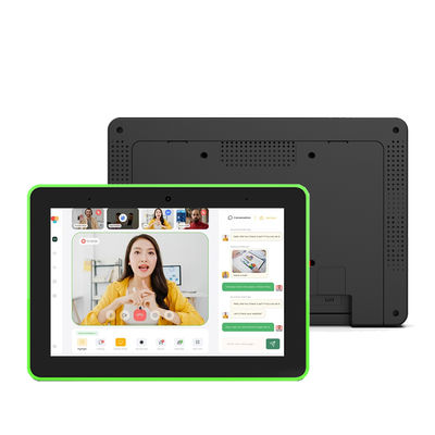 แท็บเล็ต Android ติดผนังขนาด 8 นิ้ว พร้อมระบบสัมผัสแบบคาปาซิทีฟ 10 จุด, PoE และ NFC สำหรับการจองห้องประชุม