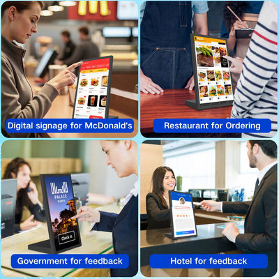 15.6 นิ้ว L รูปทรง octa quad RK3576S แอนดรอยด์แท็บเล็ตคอมพิวเตอร์ธุรกิจคิโอสก์