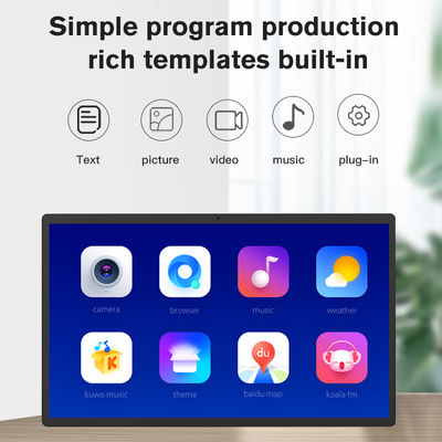 แท็บเล็ตพีซี Android 14 ขนาด 15.6 นิ้ว ติดผนัง หน้าจอสัมผัส RK3576 สำหรับการแสดงผลเชิงพาณิชย์
