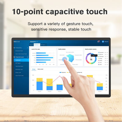แท็บเล็ตพีซี Android 14 ขนาด 15.6 นิ้ว ติดผนัง หน้าจอสัมผัส RK3576 สำหรับการแสดงผลเชิงพาณิชย์