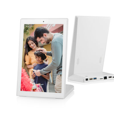8 นิ้ว L รูปทรงธุรกิจ Kiosk จอสัมผัส แอนดรอยด์ แท็บเล็ต PC บริการลูกค้า Feedback สําหรับโรงแรมร้านอาหาร