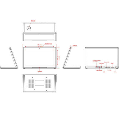 FCC 1.3GHz All In One Touch Screen PC เครื่องมือมือมือถือ