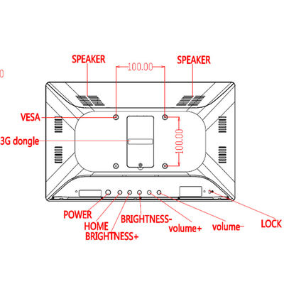 8GB ROM WIFI RJ45 POE 15.6 นิ้ว All In One Touch Screen PC Ultra Thin