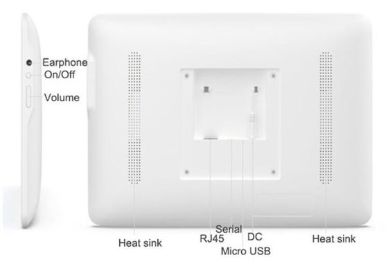 13.3 นิ้ว FHD แท็บเล็ตการแพทย์ PC ONE Button Call IPS POE RJ45 LAN Port