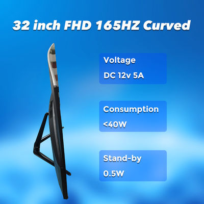 FCC 165HZ 350cd/M2 เกมส์ โดคโตป มอนิเตอร์ Usd Hdmi DP สําหรับคาเฟ่อินเตอร์เน็ต
