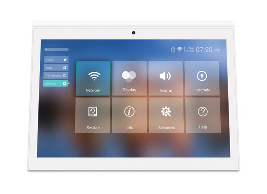 แท็บเล็ต Android ขนาด 10 นิ้ว พร้อมจอคู่ RK3288 โด๊สต็อป POE แจ้งแพร่ แท็บเล็ต PC