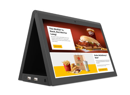 แท็บเล็ต Android ขนาด 10 นิ้ว พร้อมจอคู่ RK3288 โด๊สต็อป POE แจ้งแพร่ แท็บเล็ต PC