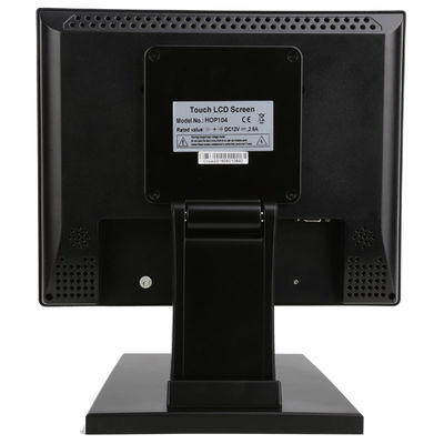 POS Resistive DC12V 12 นิ้ว LCD มอนิเตอร์จอสัมผัส