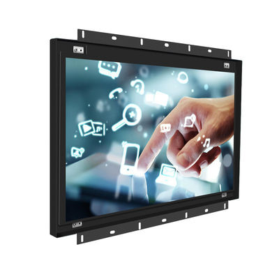 คิโอสค์ 15 นิ้ว DC12v เปิดกรอบ มอนิเตอร์จอสัมผัส VGA HDMI USB