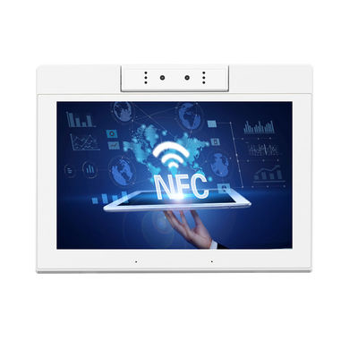 Desktop 2GB RAM แท็บเล็ต Android 14 นิ้ว NFC POS All In One แท็บเล็ต พีซี 250cd/m2