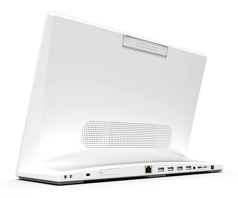 Desktop 2GB RAM แท็บเล็ต Android 14 นิ้ว NFC POS All In One แท็บเล็ต พีซี 250cd/m2