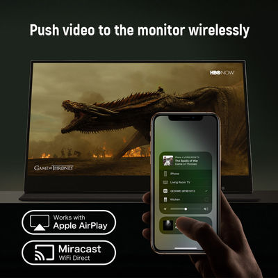 1080p 5ms Usb Powered Touchscreen Monitor, 11mm Wireless Touchscreen Monitor สําหรับคอมพิวเตอร์