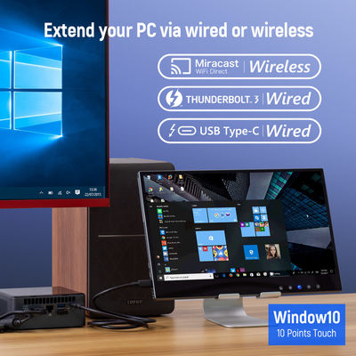 1080p 5ms Usb Powered Touchscreen Monitor, 11mm Wireless Touchscreen Monitor สําหรับคอมพิวเตอร์