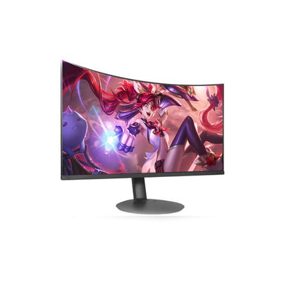 ดํา Desktop 2ms 1080p 60hz โมเนอร์โค้ง / มอนิเตอร์ PC LCD