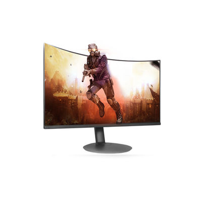 ดํา Desktop 2ms 1080p 60hz โมเนอร์โค้ง / มอนิเตอร์ PC LCD